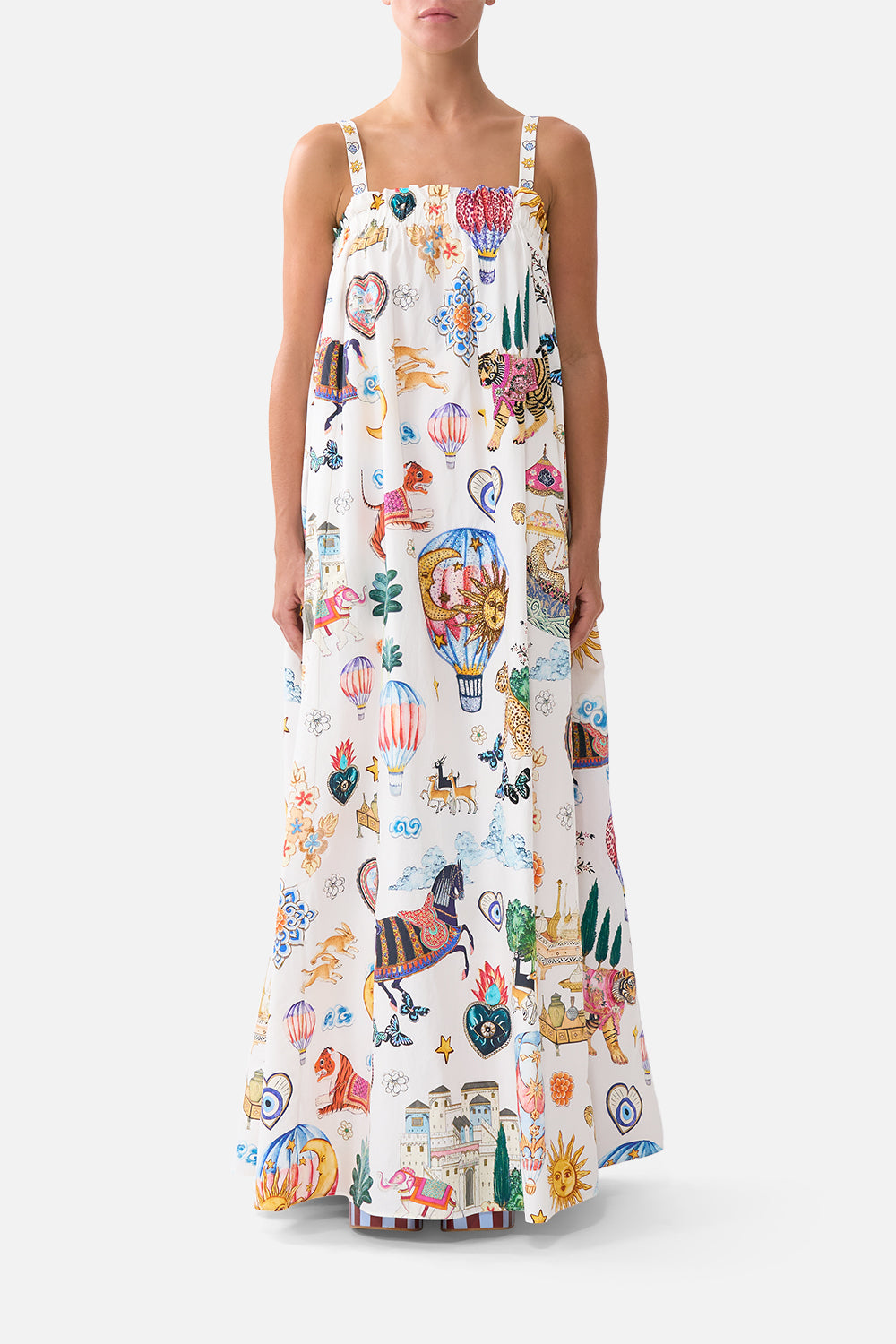 VESTIDO ANCHO DE TIRANTES KITSCH KAPADOKYA