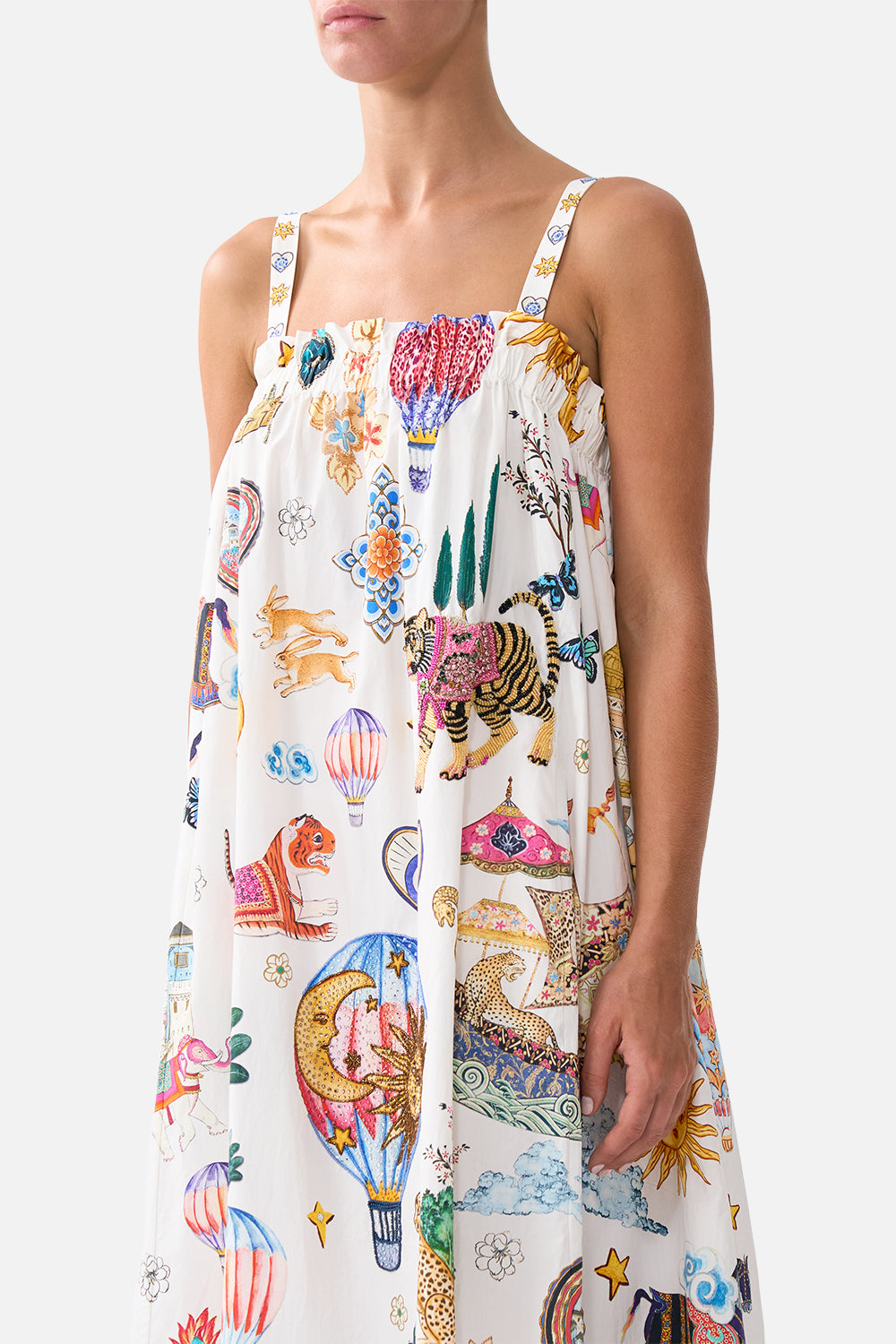 VESTIDO ANCHO DE TIRANTES KITSCH KAPADOKYA