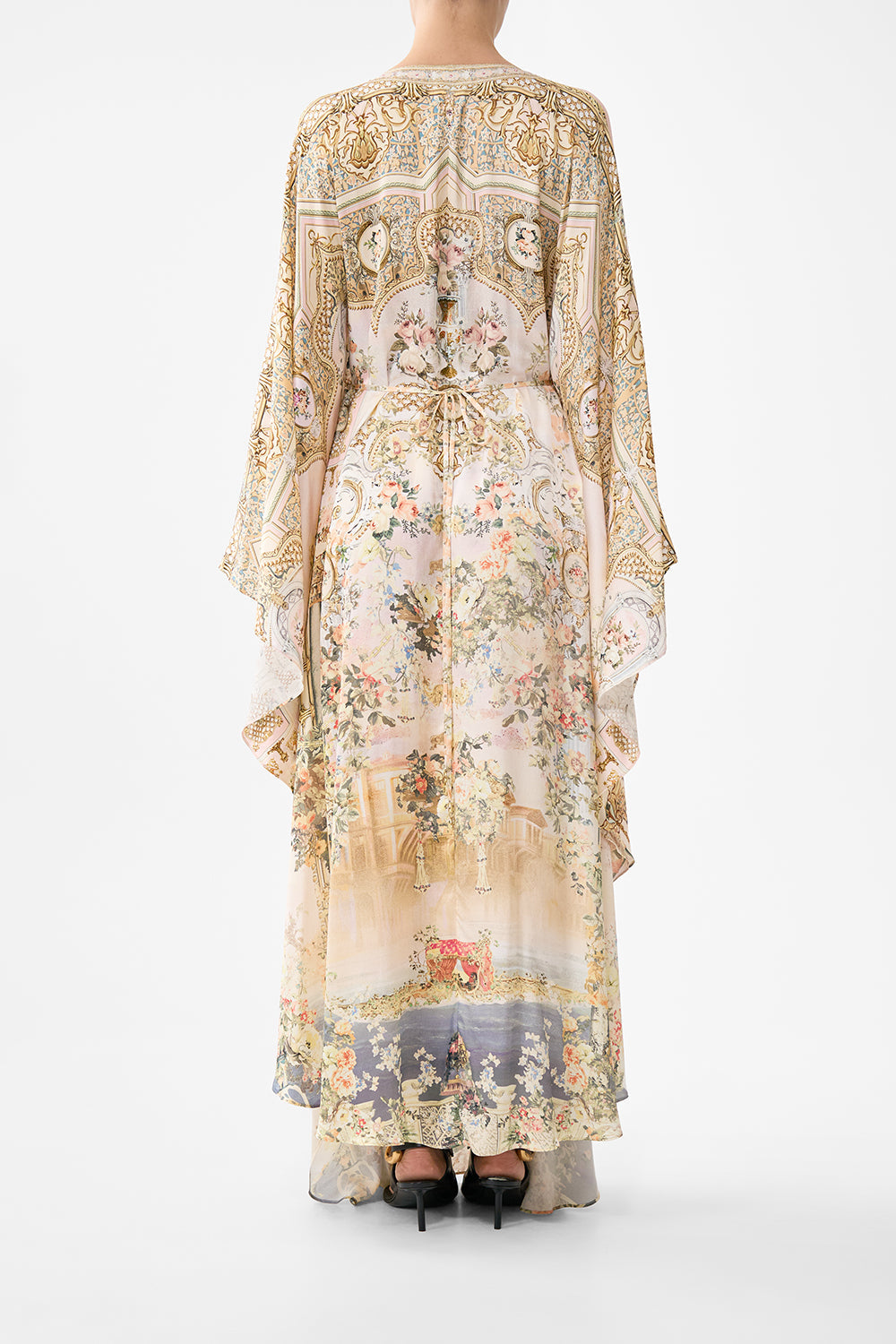 The CAMILLA long kaftan with waist detail from our print twilight in Istanbul