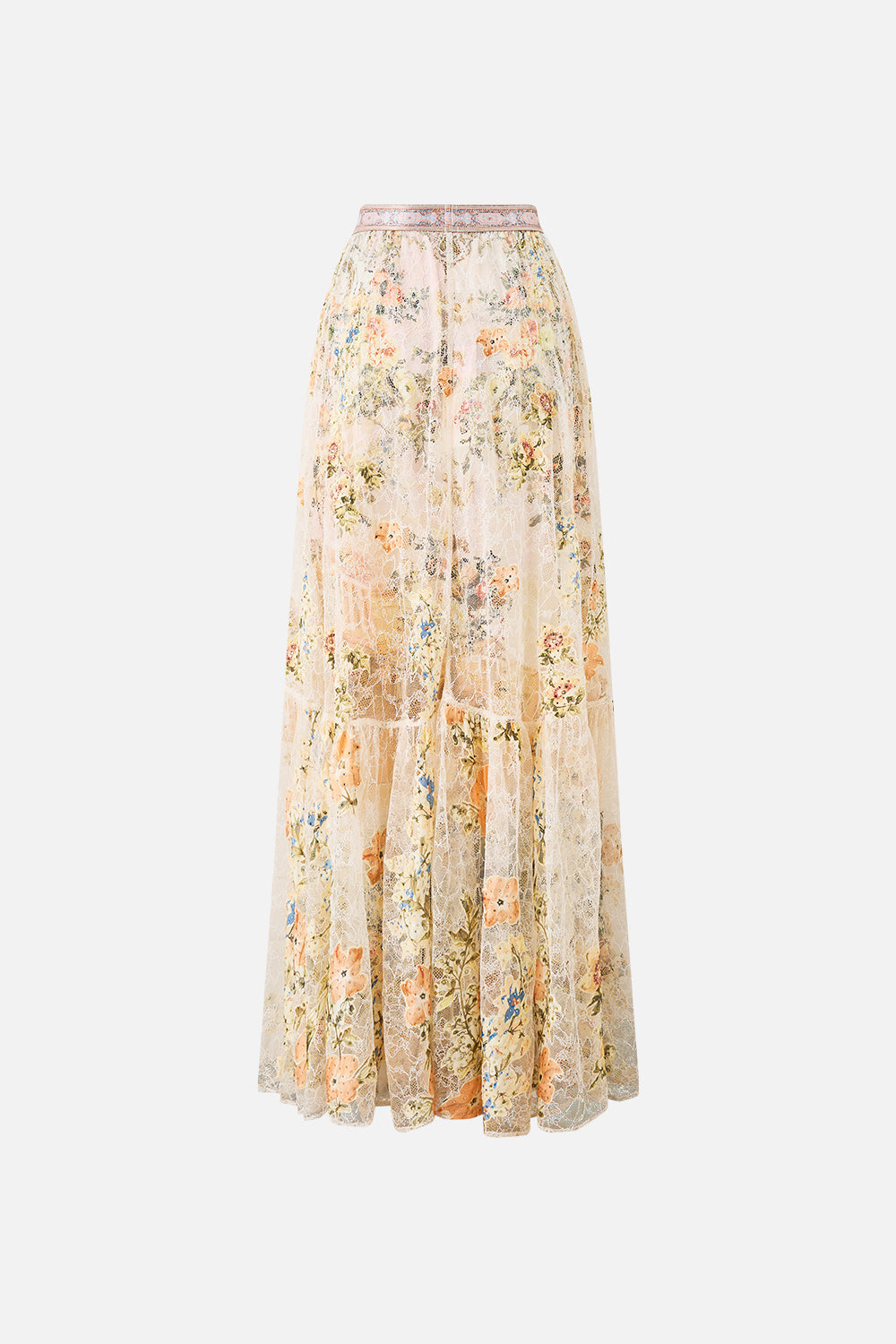 WAISTBAND RUFFLE HEM SKIRT TWILIGHT IN ISTANBUL