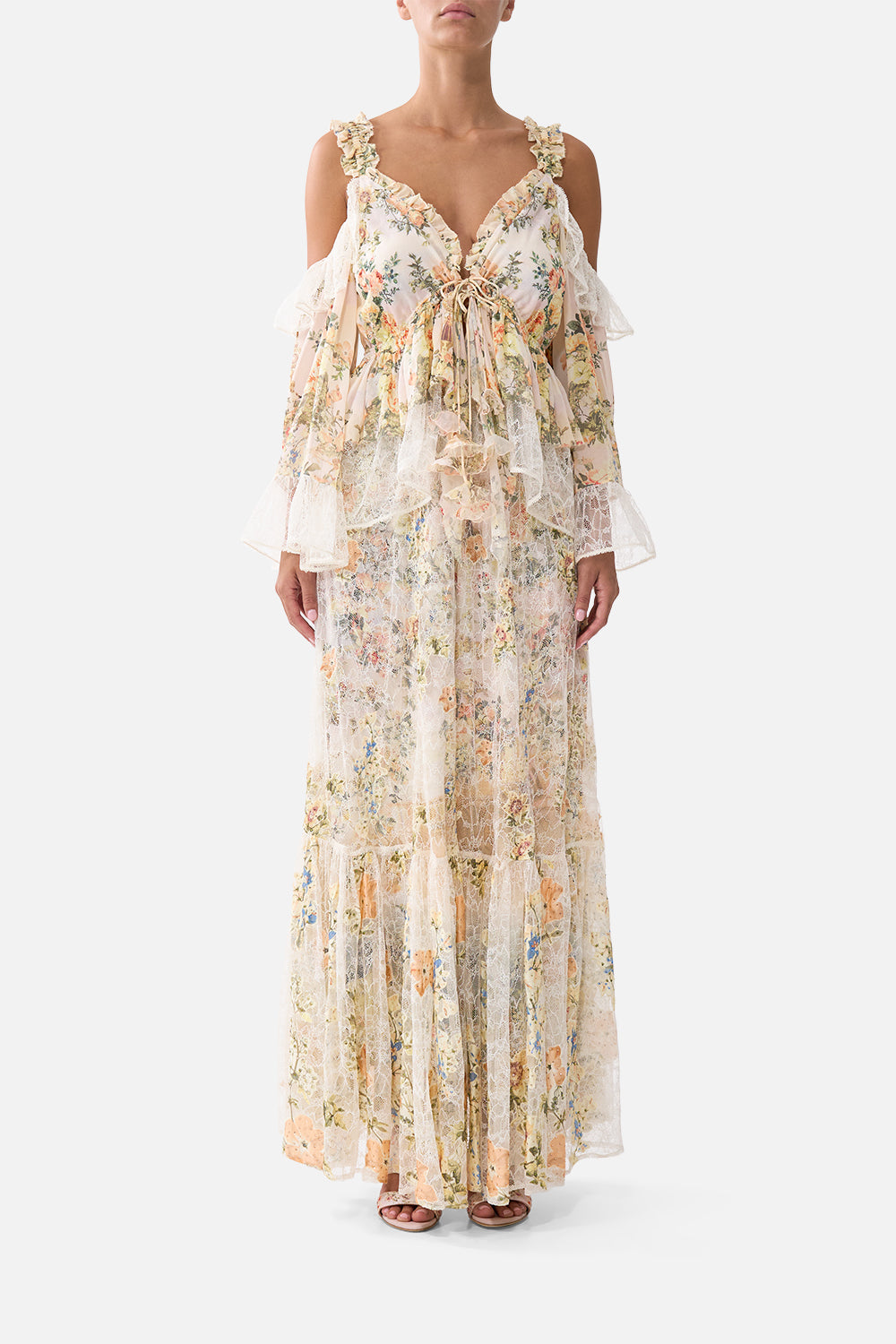 WAISTBAND RUFFLE HEM SKIRT TWILIGHT IN ISTANBUL