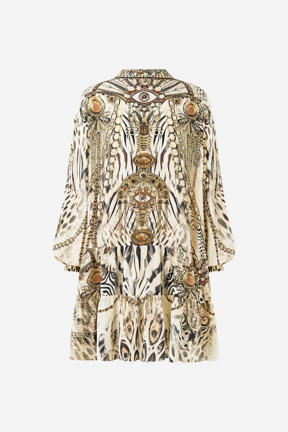 LONG SLEEVE TIERED SHORT DRESS LADY LIONHEART