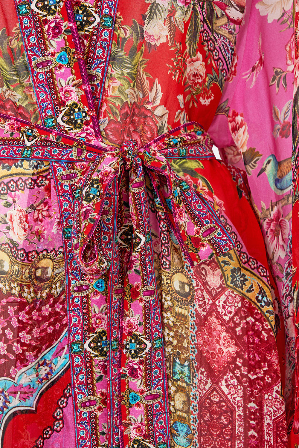 The CAMILLA blouson sleeve layer from our print heirloom empire