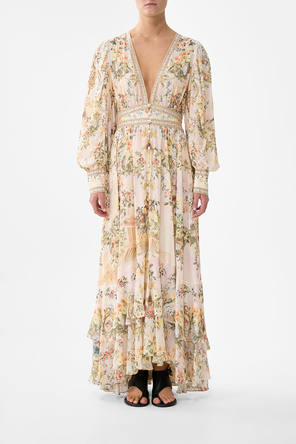LONG BUTTON FRONT DRESS TWILIGHT IN ISTANBUL