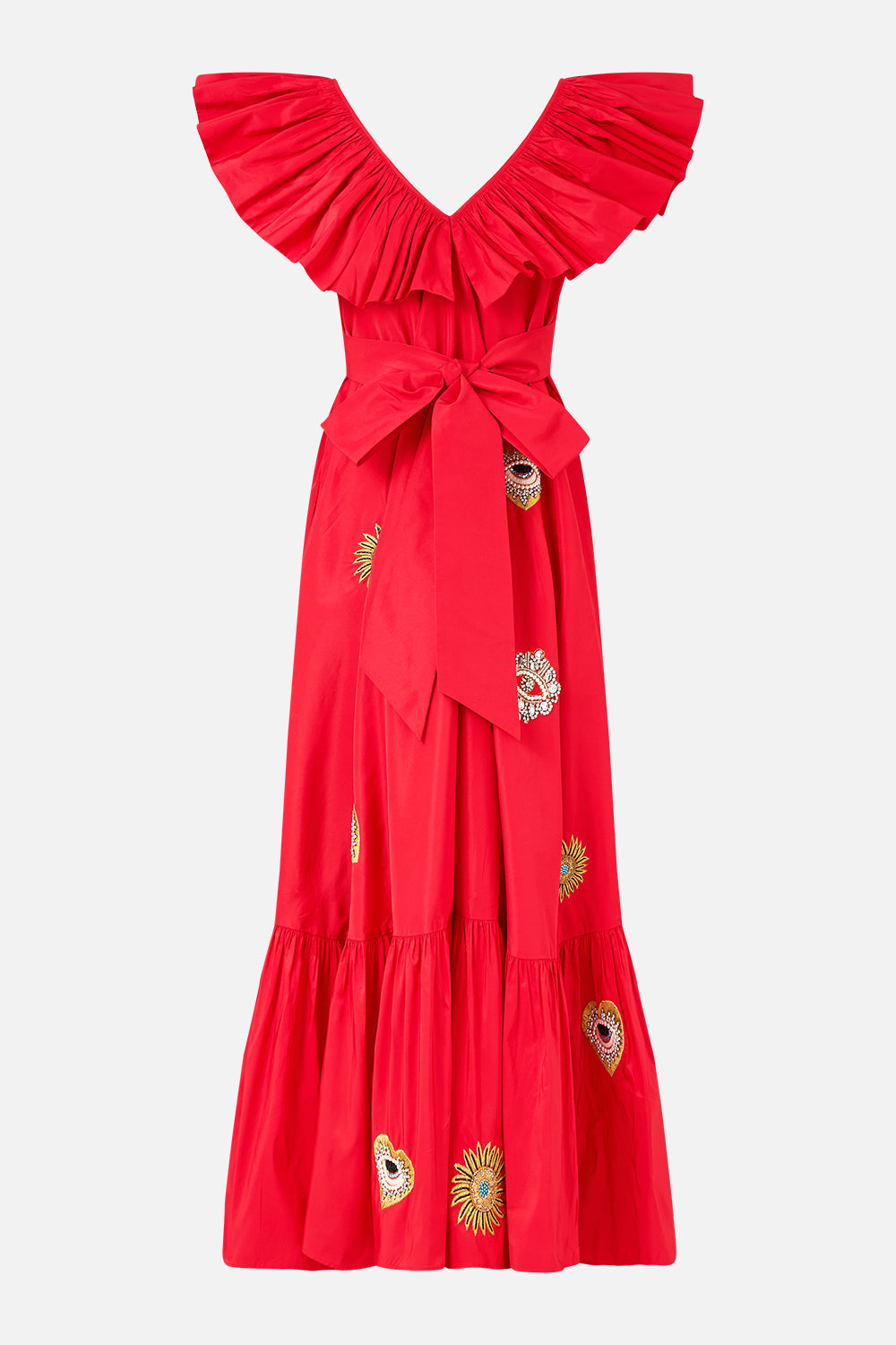 FRILL NECK DRESS WITH HARDWARE NAZAR NIRVANA