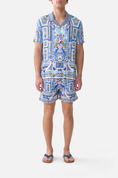 SHORT SLEEVE CAMP COLLARED SHIRT OTTOMAN OPULENCE