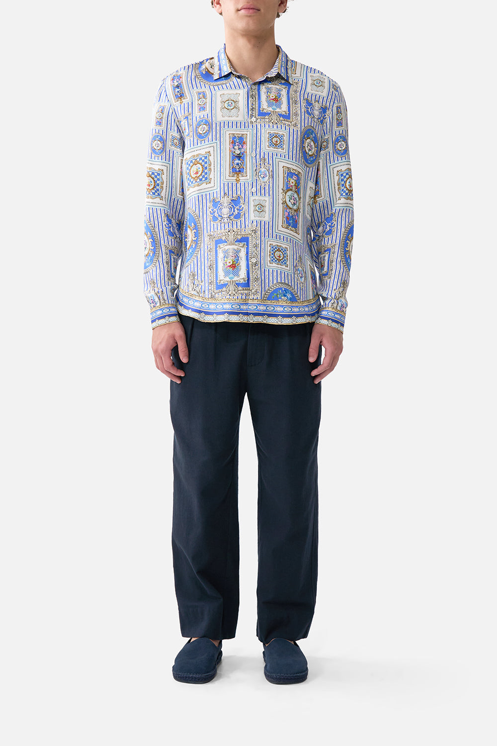 CAMISA DE MANGA LARGA CON CUELLO OPULENCIA OTOMANA