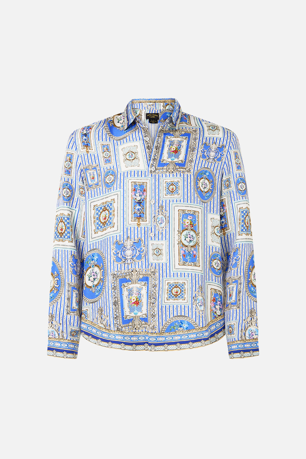 CAMISA DE MANGA LARGA CON CUELLO OPULENCIA OTOMANA