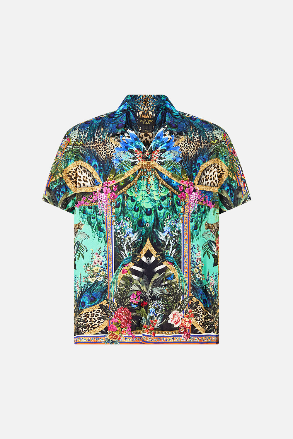 CAMISA DE MANGA CORTA CON CUELLO CUBANO ANIMAL ALCHEMY