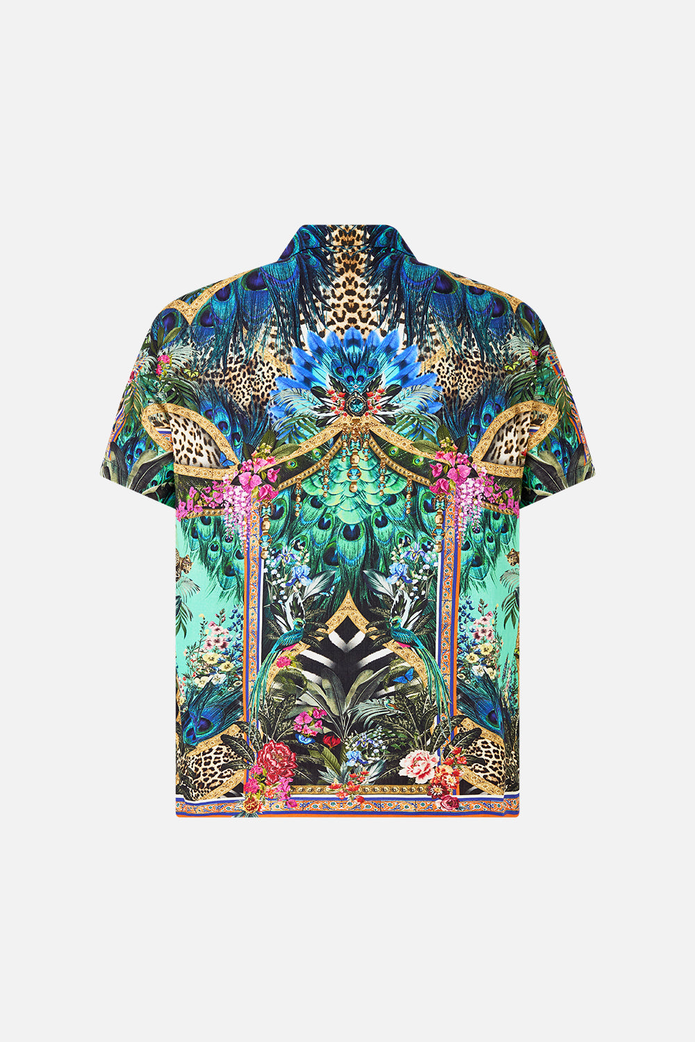 CAMISA DE MANGA CORTA CON CUELLO CUBANO ANIMAL ALCHEMY