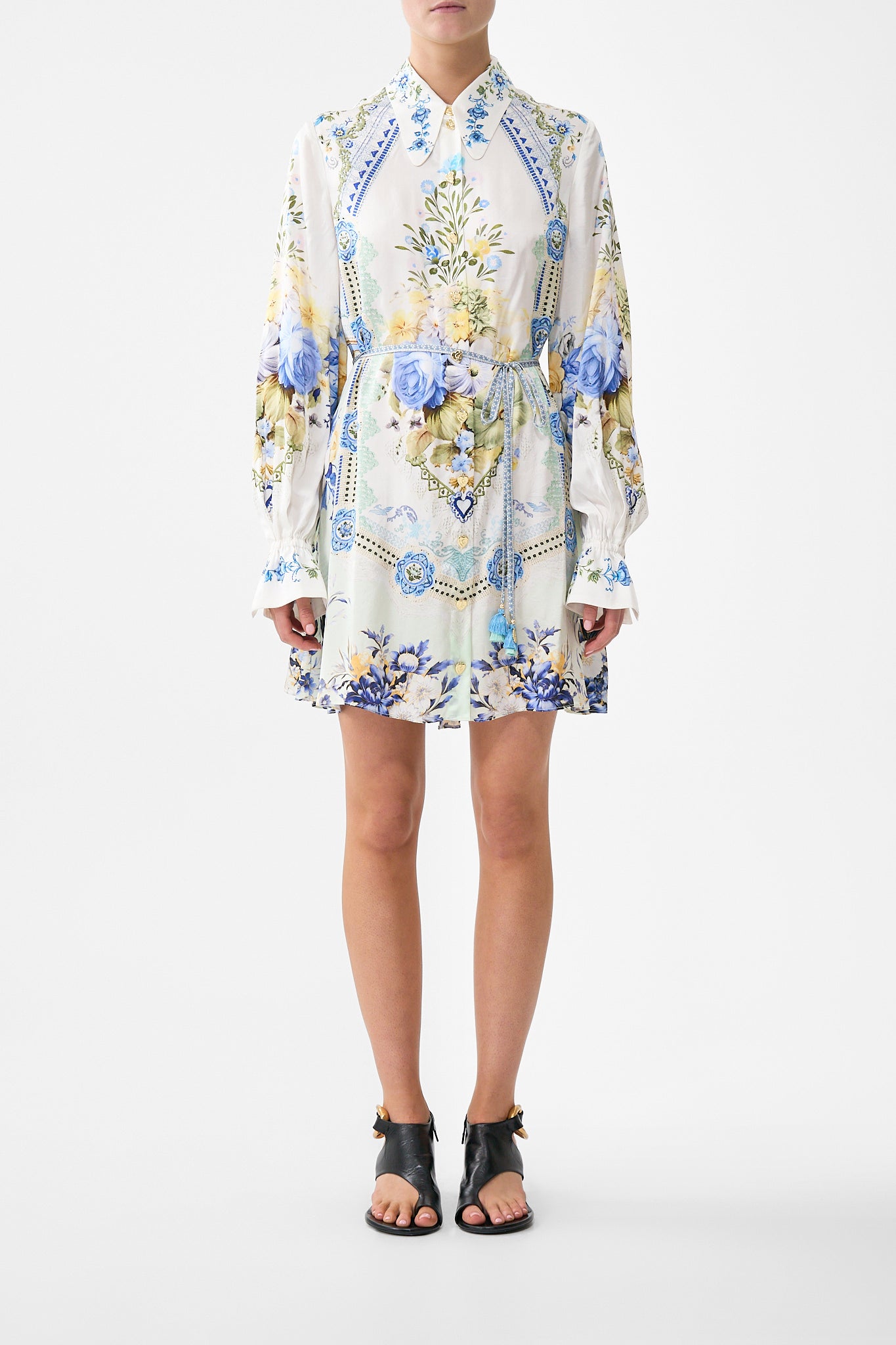 その他 Camila Notes From The Road Ruffle Hem Halter Dress | CAMILLA US