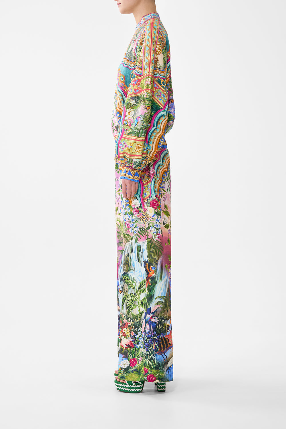 BOMBER JACKET WITH SHIRRED CUFF TURKISH DELIGHT