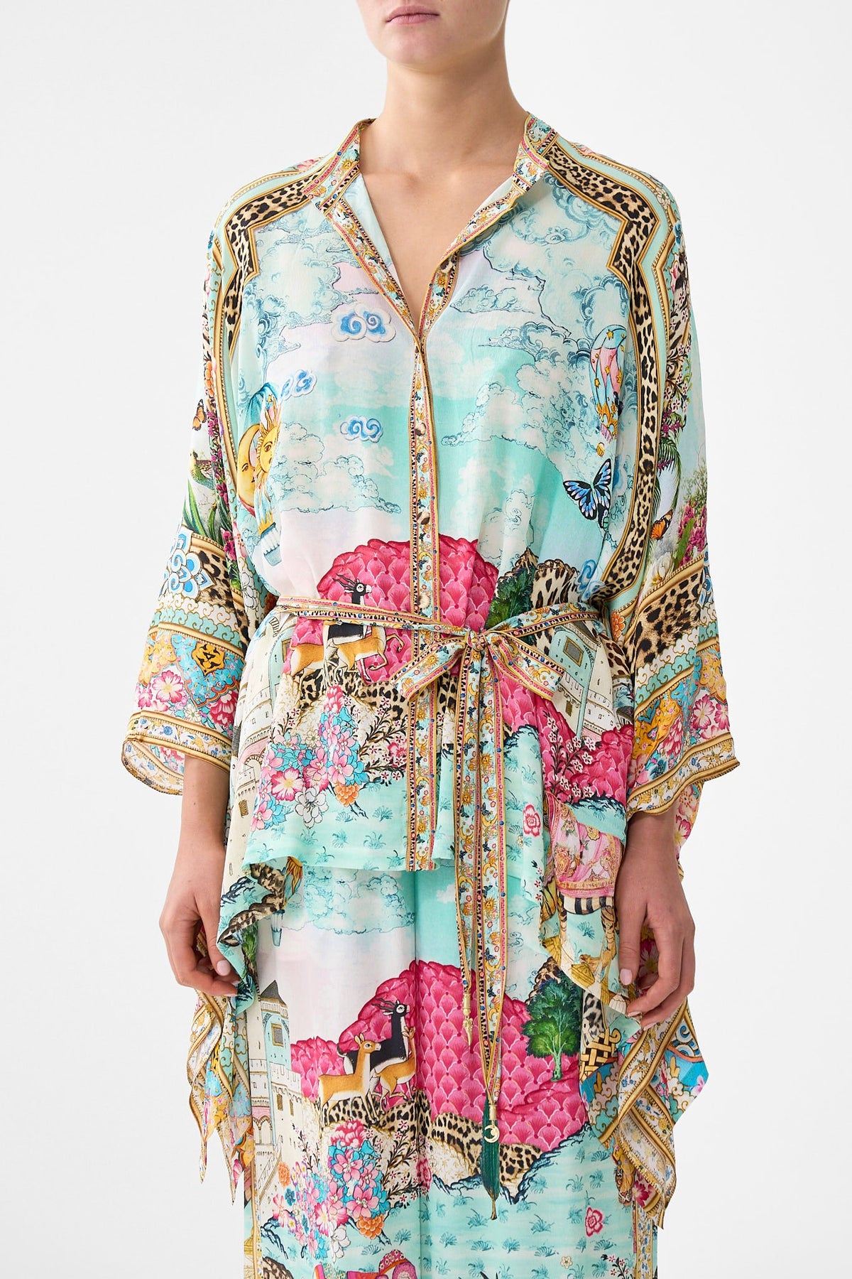 BUTTON THROUGH SCARF BLOUSE MINIATURE MOMENTS