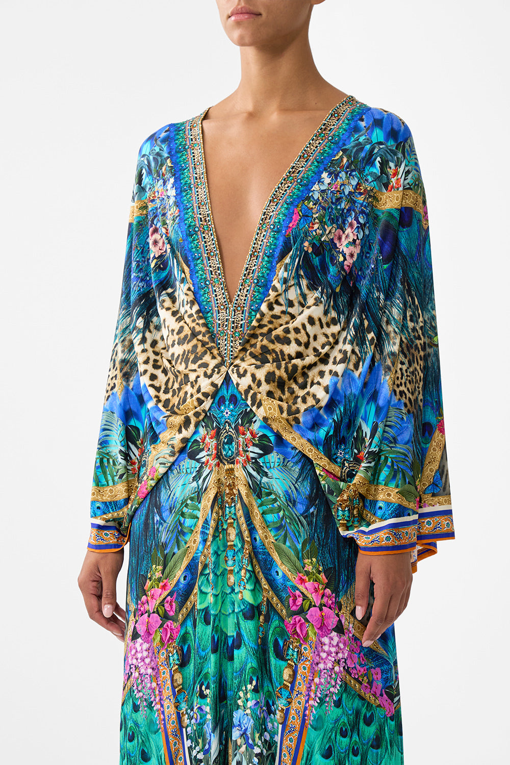 VESTIDO DE PUNTO CON PLIEGUES DELANTEROS ANIMAL ALCHEMY