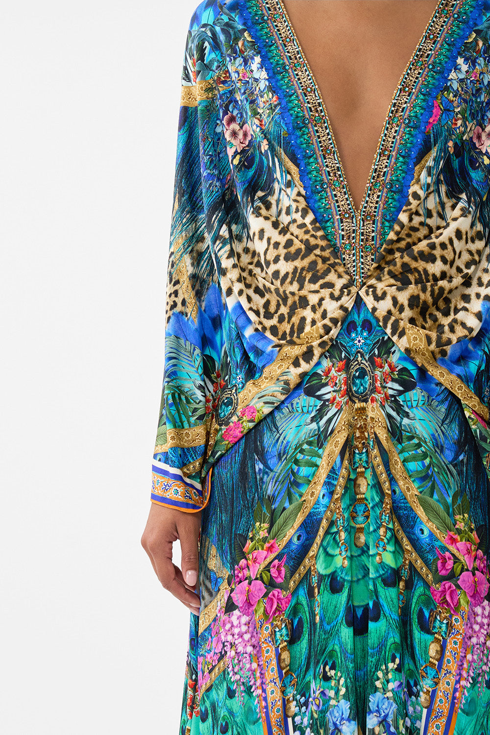 VESTIDO DE PUNTO CON PLIEGUES DELANTEROS ANIMAL ALCHEMY