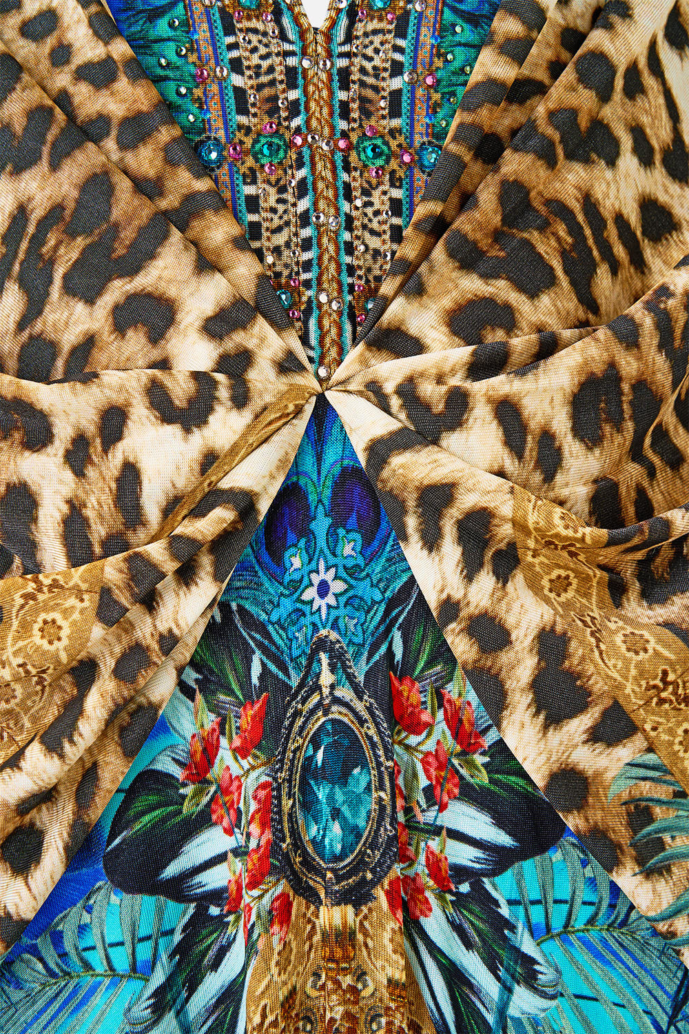 VESTIDO DE PUNTO CON PLIEGUES DELANTEROS ANIMAL ALCHEMY