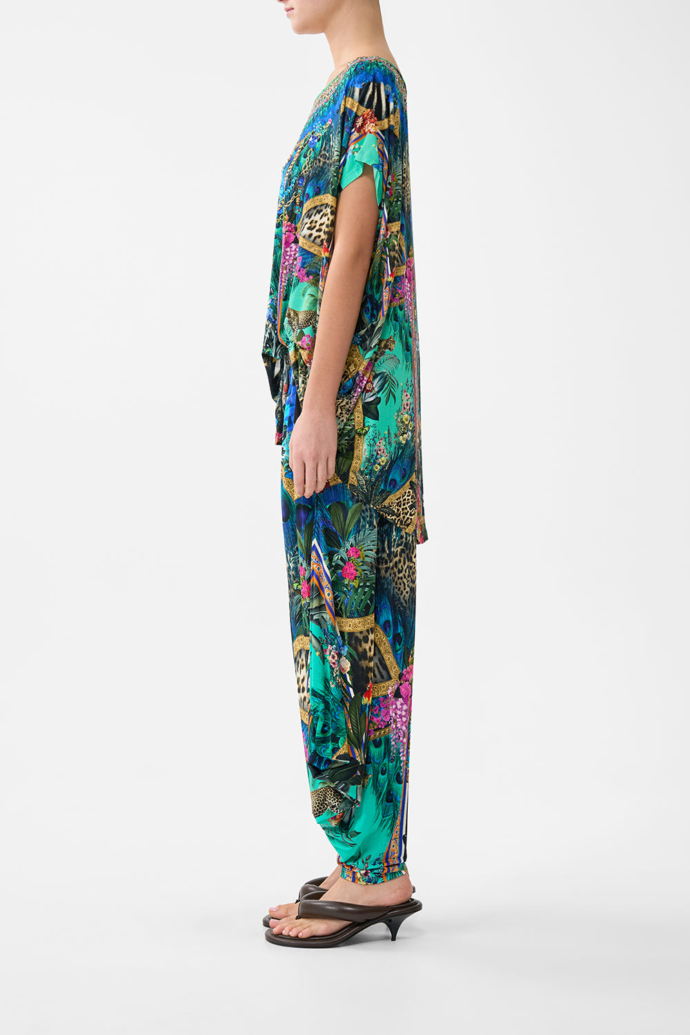 PANTALÓN DRAPEADO DE PUNTO CON BOLSILLOS ANIMAL ALCHEMY