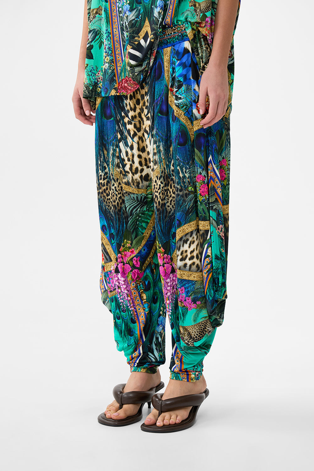 PANTALÓN DRAPEADO DE PUNTO CON BOLSILLOS ANIMAL ALCHEMY