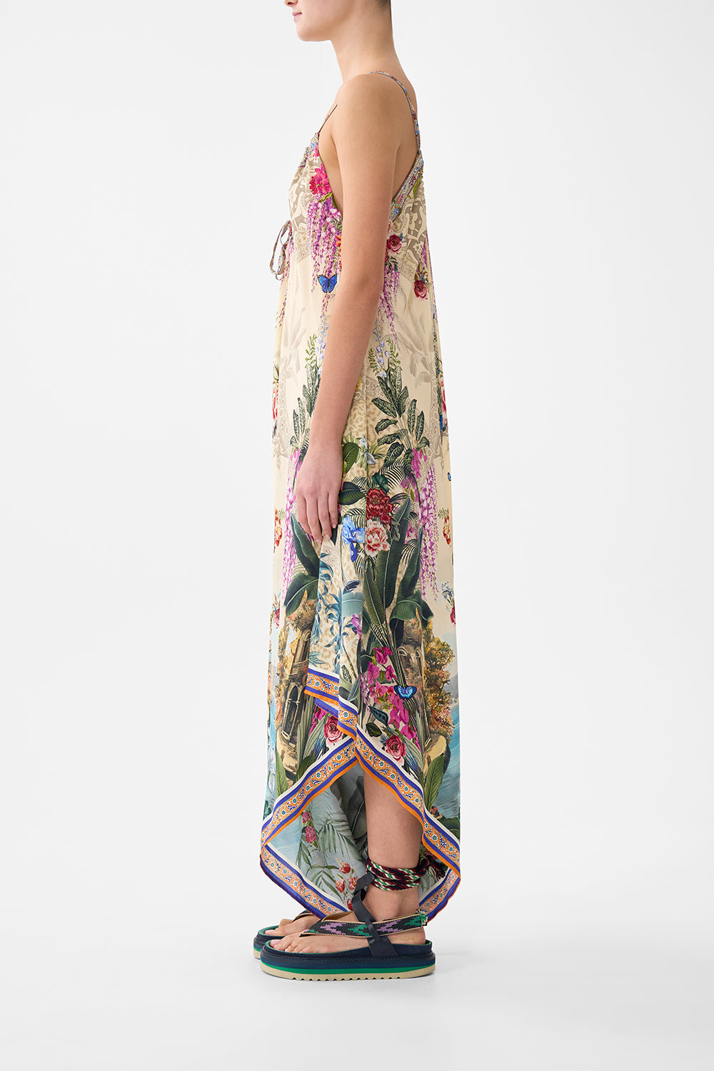 MONO DRAPEADO CON TIRANTES BODRUM BOTANICALS