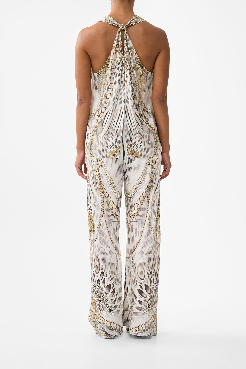PANTALÓN DE DAMA CORTADO AL BIES CON CORDÓN LADY LIONHEART