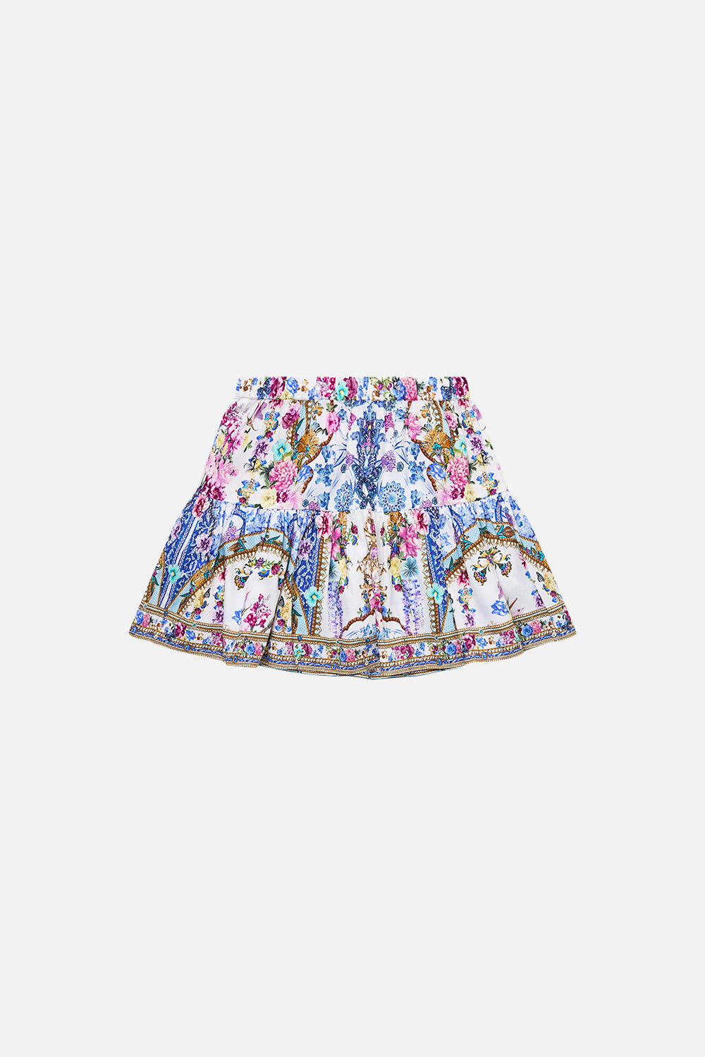 FALDA MINI CON CINTURA BAJA Y VOLANTES PARA NIÑAS ALL ABOUT THAT LACE