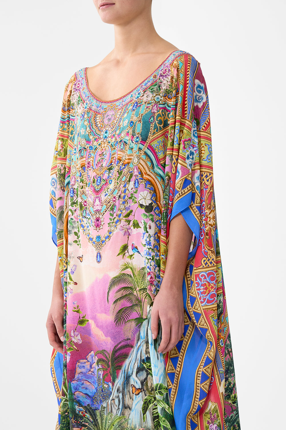 Turkish Delight Round Neck Kaftan | CAMILLA US – CAMILLA