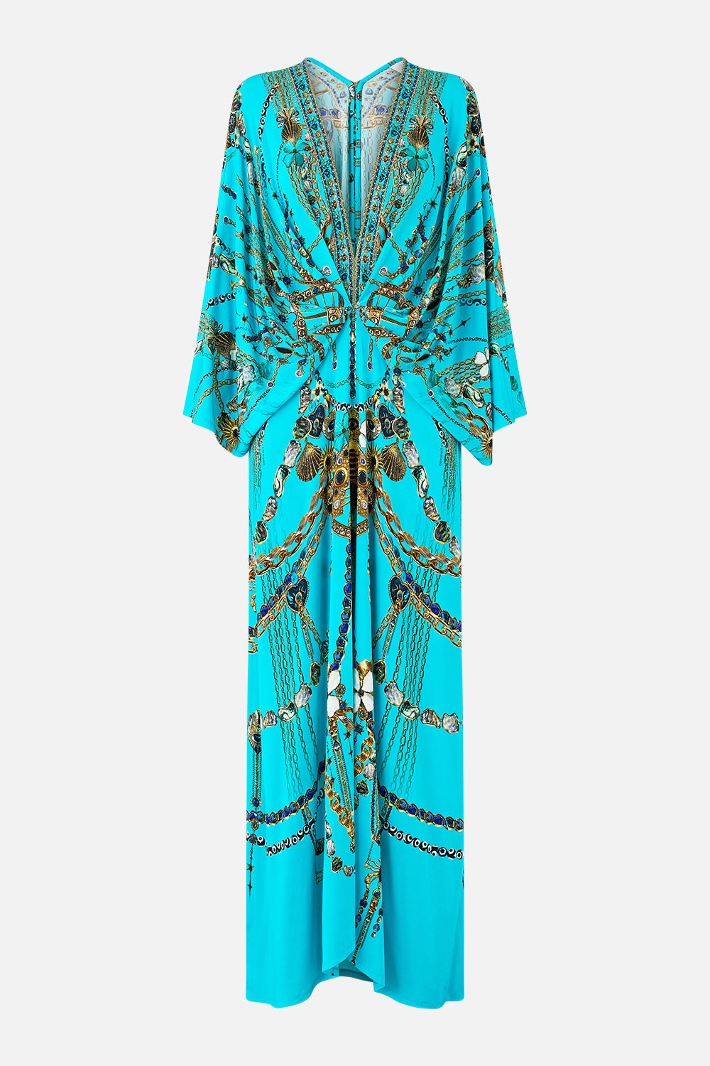 VESTIDO DE PUNTO CON PLIEGUES DELANTEROS TÓTEMS Y TESOROS