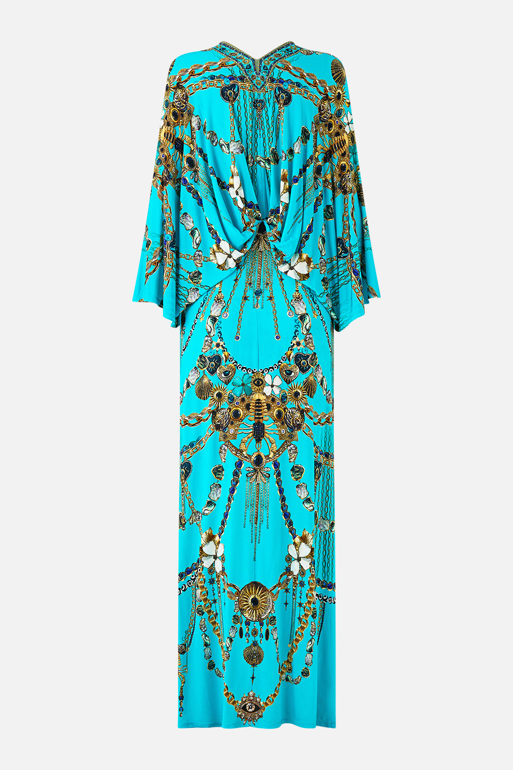 VESTIDO DE PUNTO CON PLIEGUES DELANTEROS TÓTEMS Y TESOROS