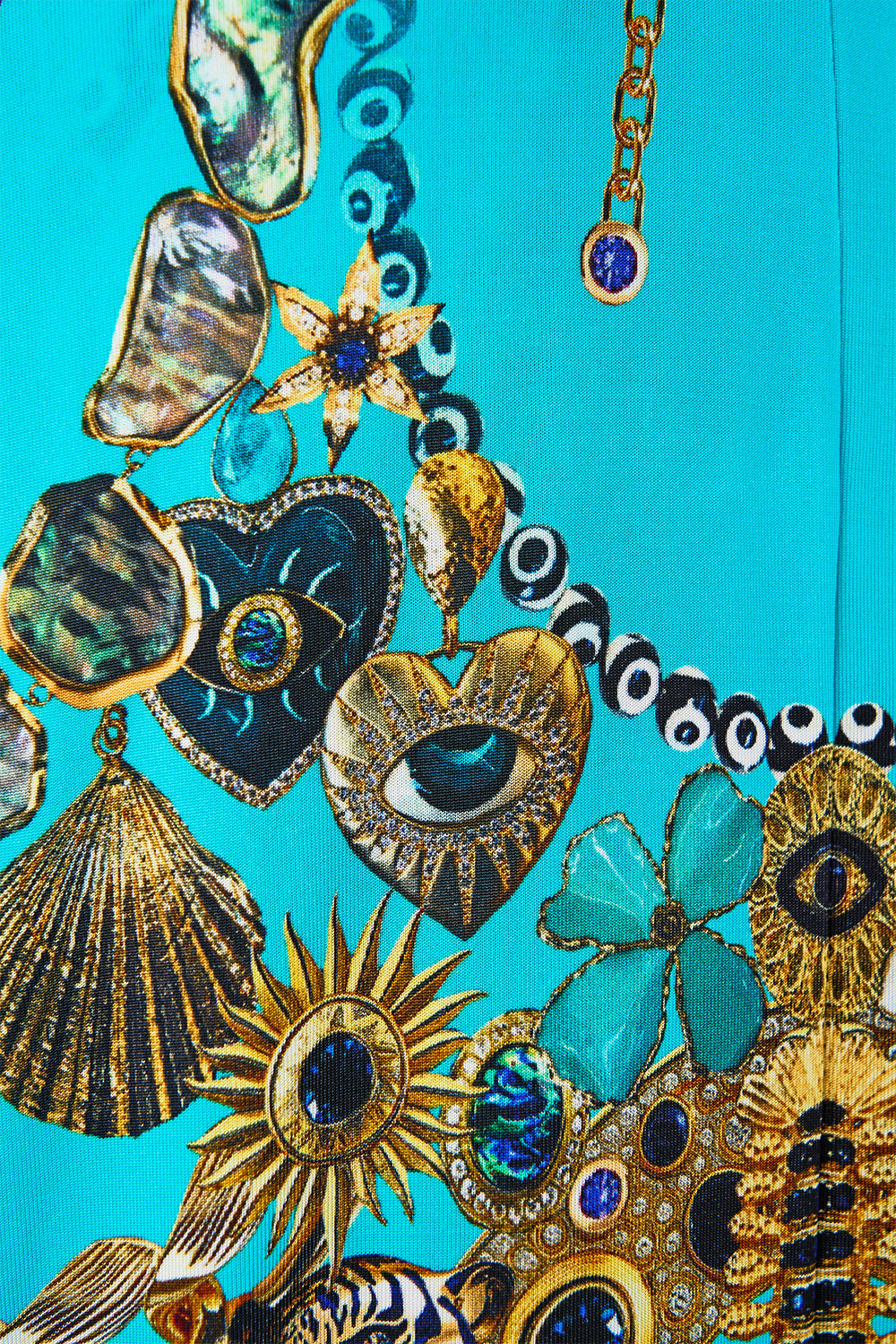 TUCK FRONT JERSEY DRESS TOTEMS AND TREASURES