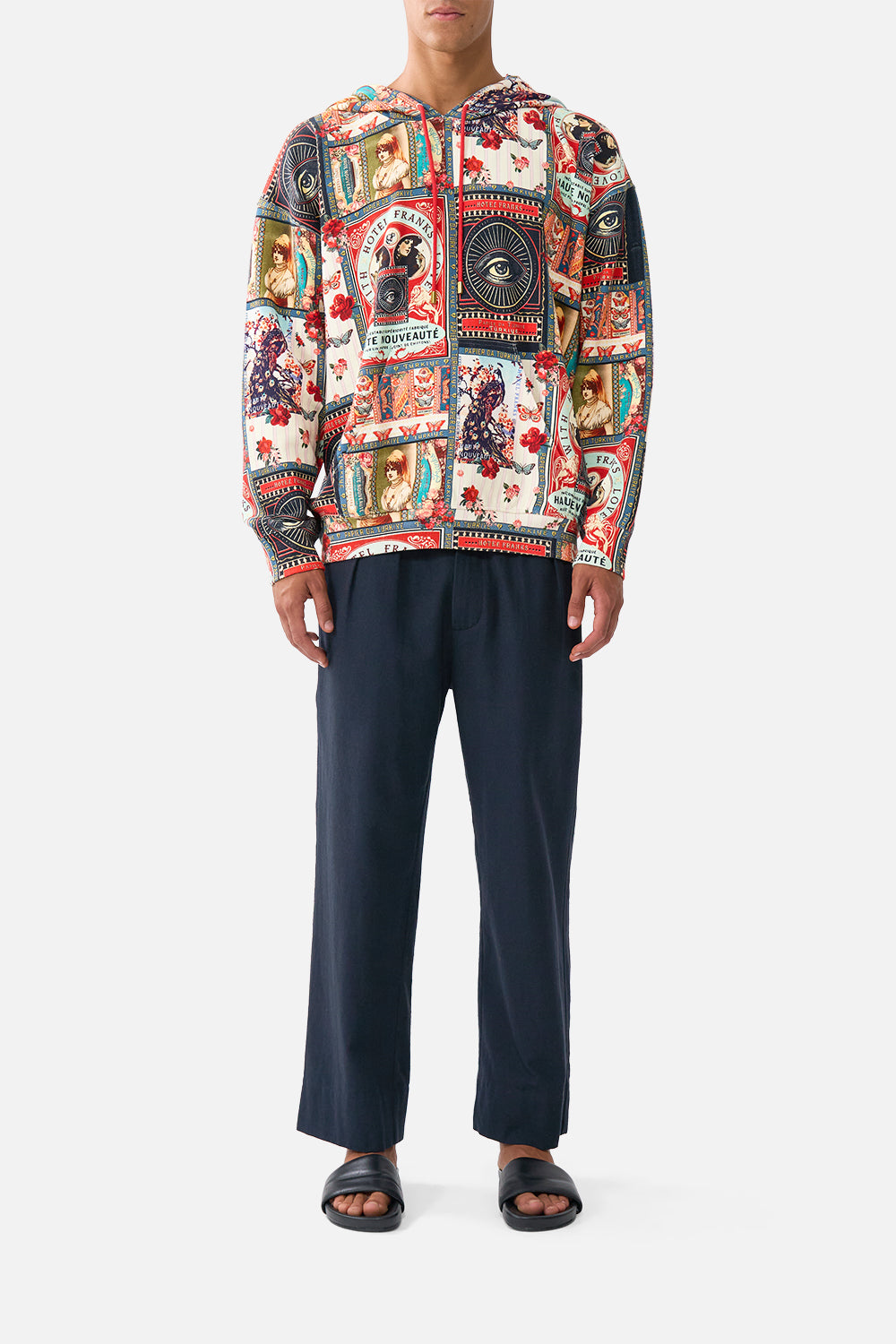 SUDADERA CON CAPUCHA HOLGADA DE TALLA GRANDE CON BOLSILLO CANGURO CACHIMBA DE ALTA CALIDAD