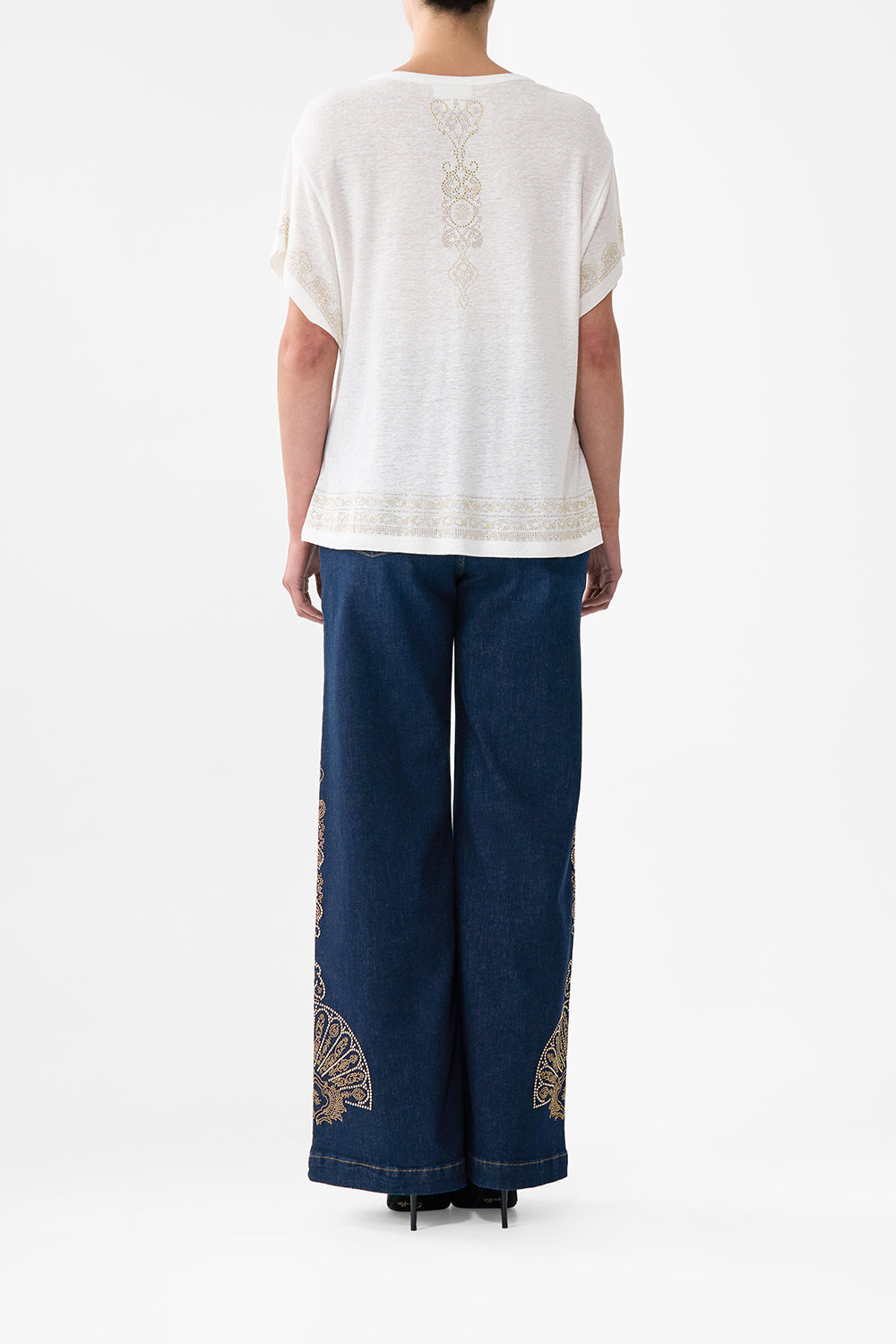 T-SHIRT WITH DROPPED ARMHOLE - WHITE EAST OF ISTANBUL