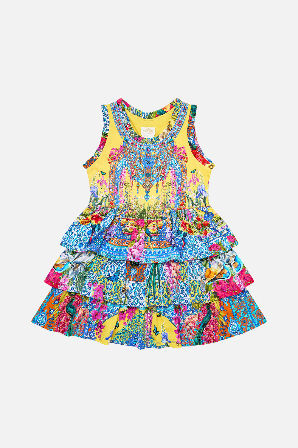 KIDS JERSEY TANK MINI DRESS W LAYERED SKIRT SULTANAHMET SUMMER