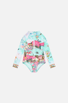 KIDS LONG SLEEVE ZIP FRONT PADDLE SUIT MINIATURE MOMENTS