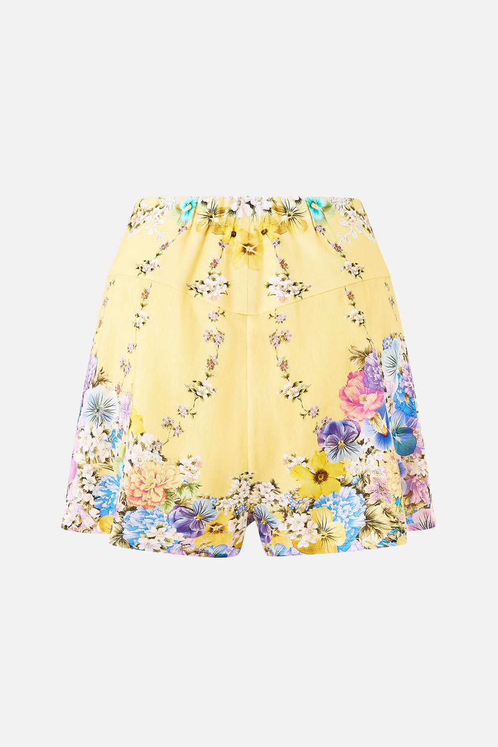 The CAMILLA corset waist short from our print darling buds, back product view