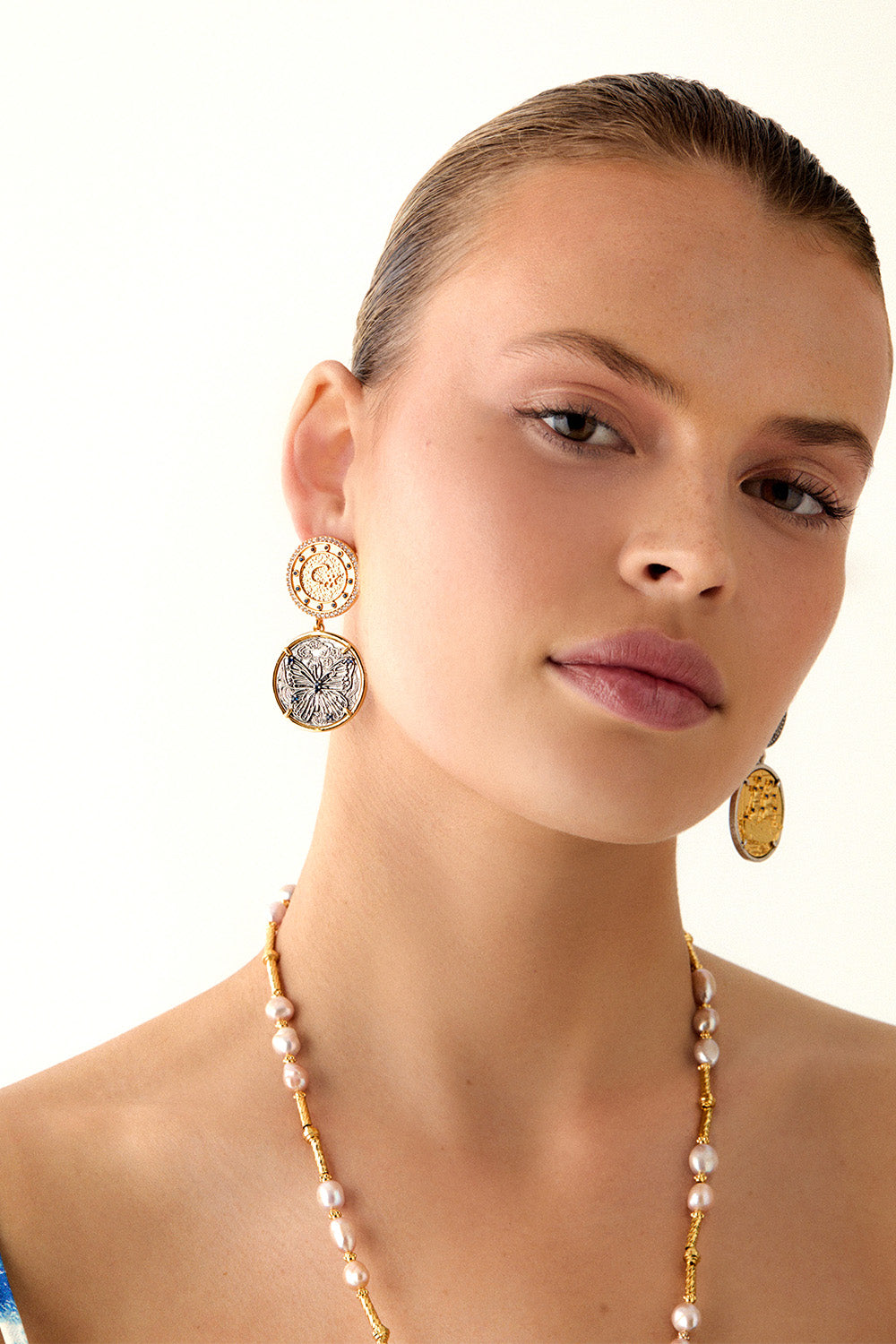 PENDIENTES GYPSY GLITTERATI DORADOS