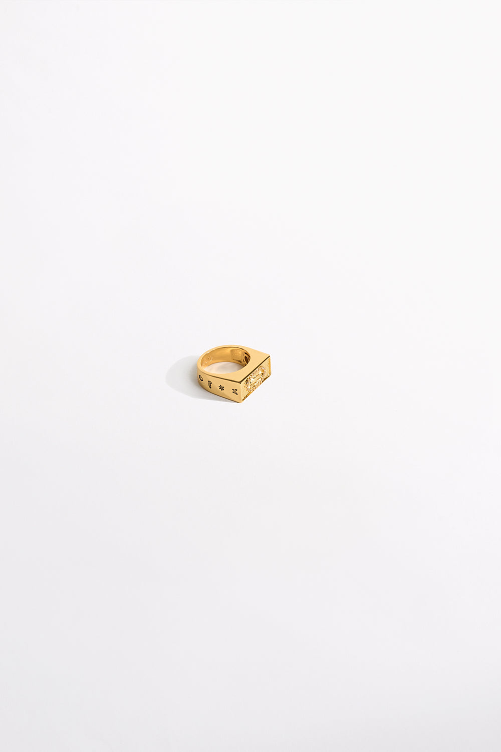 ANILLO DE BARRA DE PURPURINA GYPSET DORADO