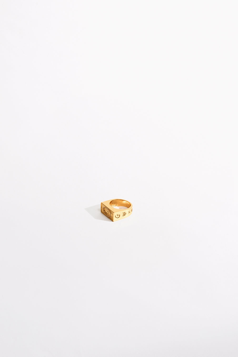 ANILLO DE BARRA DE PURPURINA GYPSET DORADO