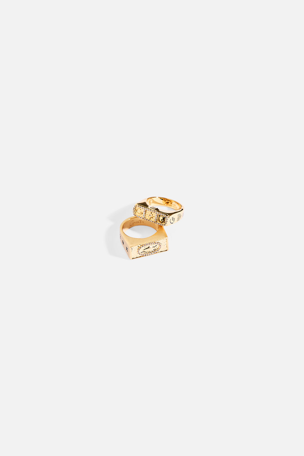 ANILLO DE BARRA DE PURPURINA GYPSET DORADO