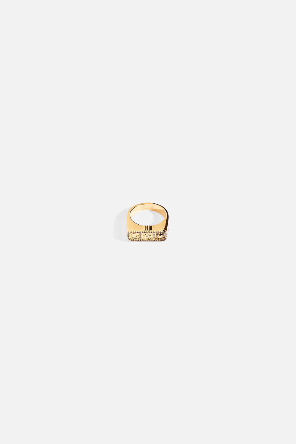 ANILLO DE BARRA DE PURPURINA GYPSET DORADO