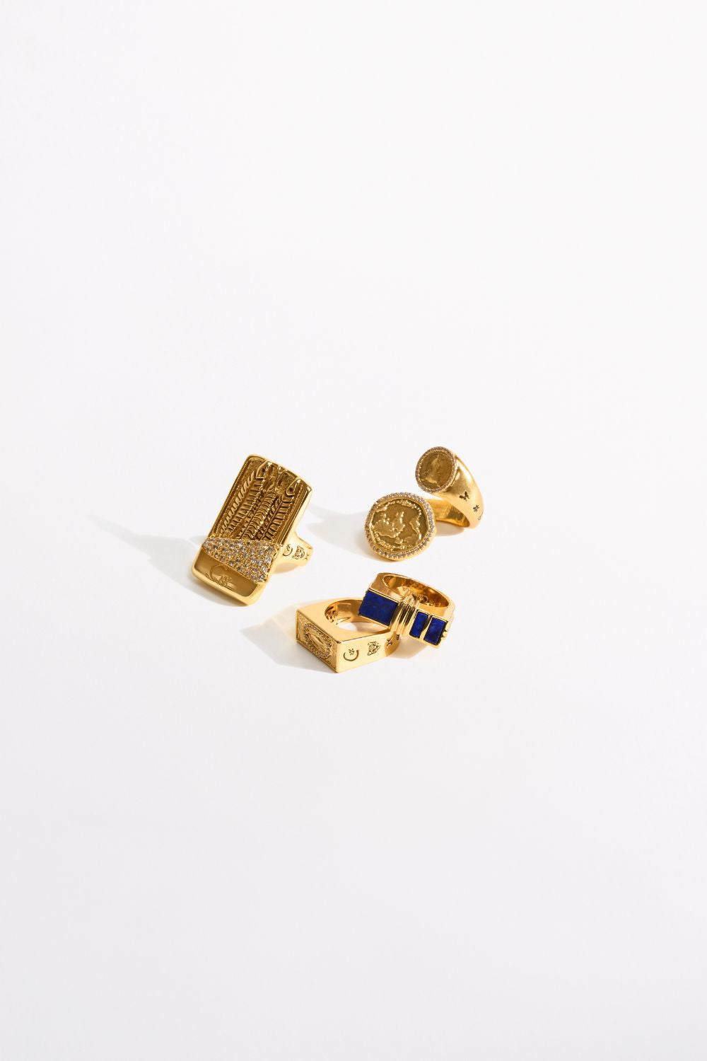 ANILLO GLITTERATI GYPSET DORADO