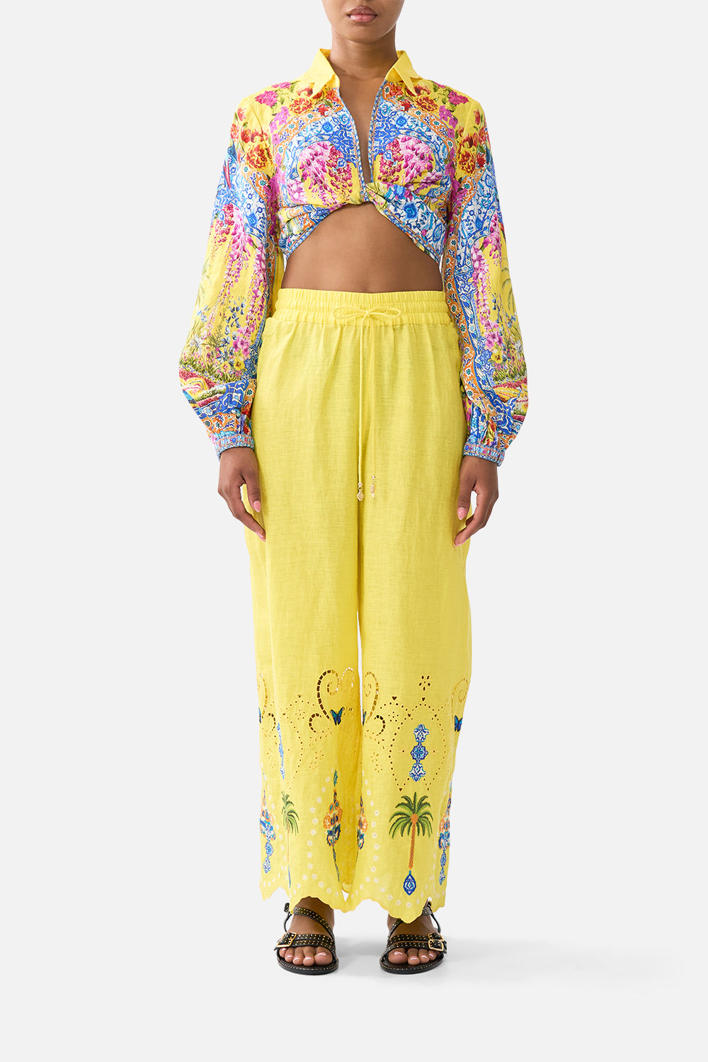 PANTALÓN BORDADO RECTO SULTANAHMET VERANO
