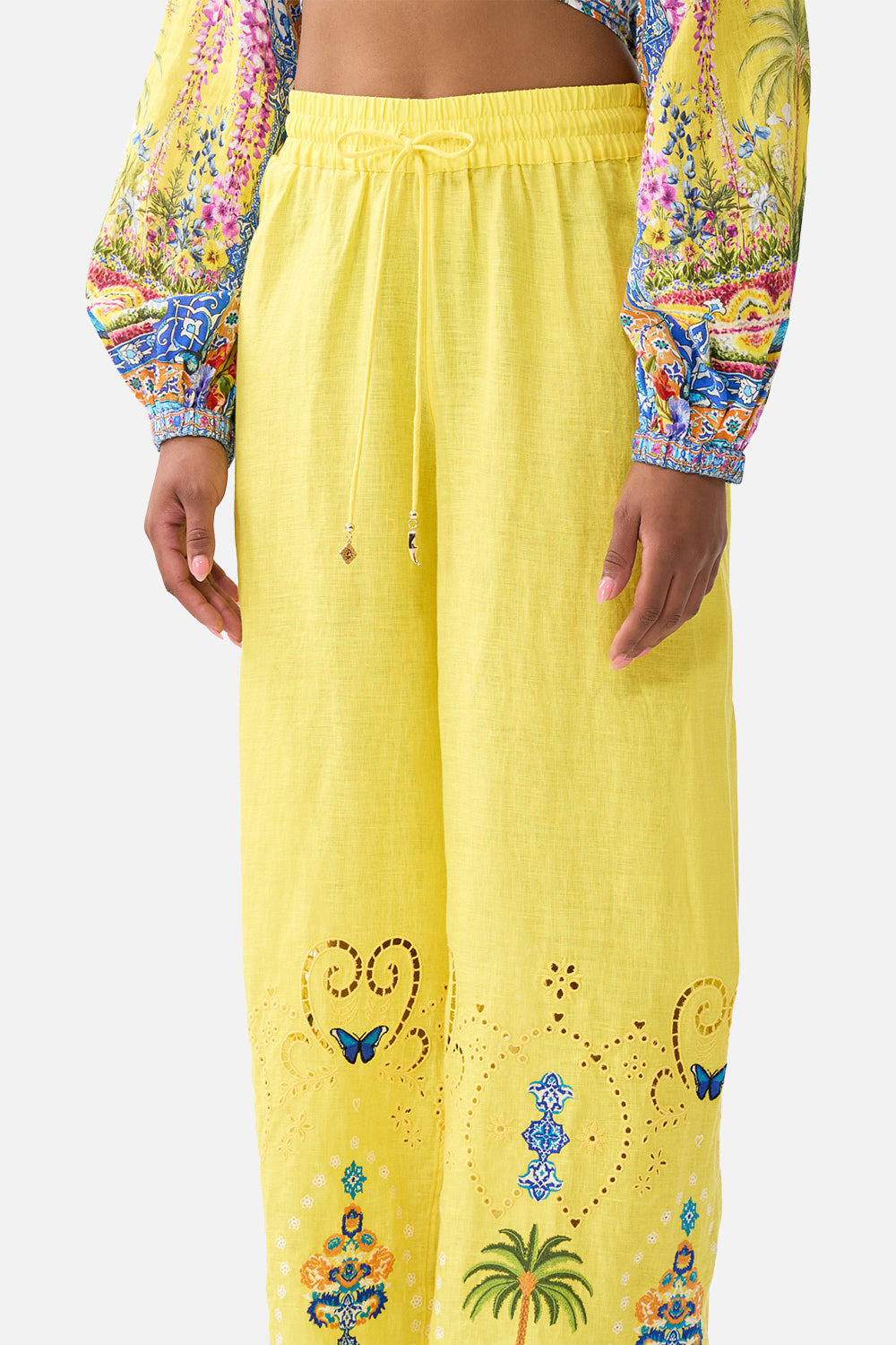 STRAIGHT LEG EMBROIDERED PANT SULTANAHMET SUMMER