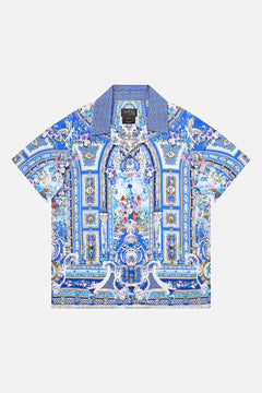 BOYS SHORT SLEEVE CAMP COLLARED SHIRT OTTOMAN OPULENCE