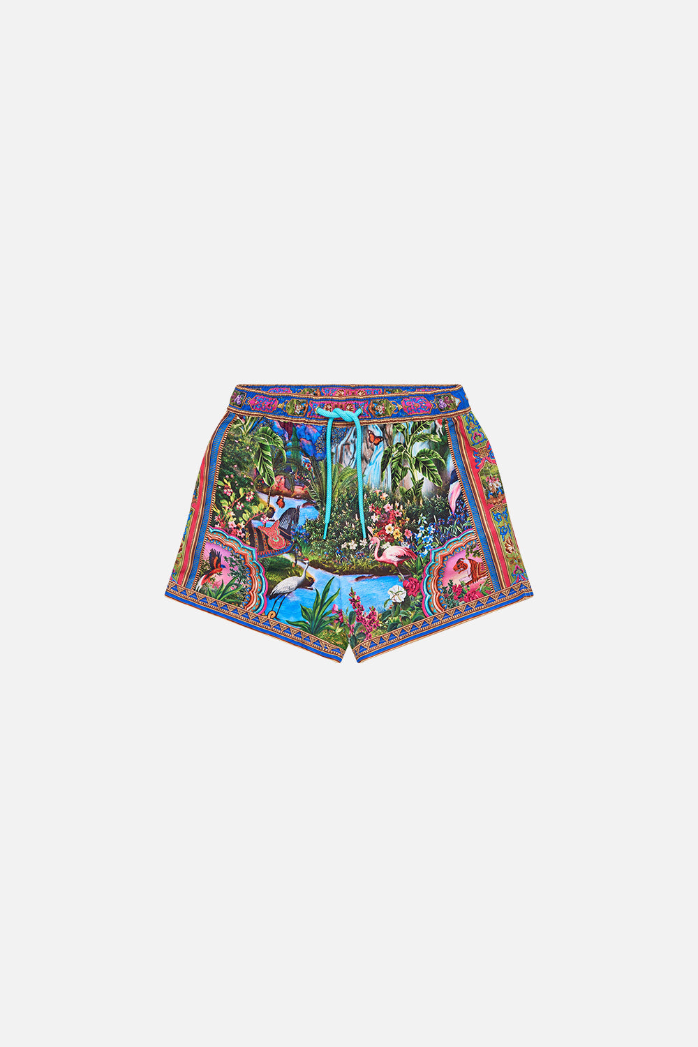 BOYS MID LENGTH BOARDSHORT W ELASTIC WAIST TURKISH DELIGHT