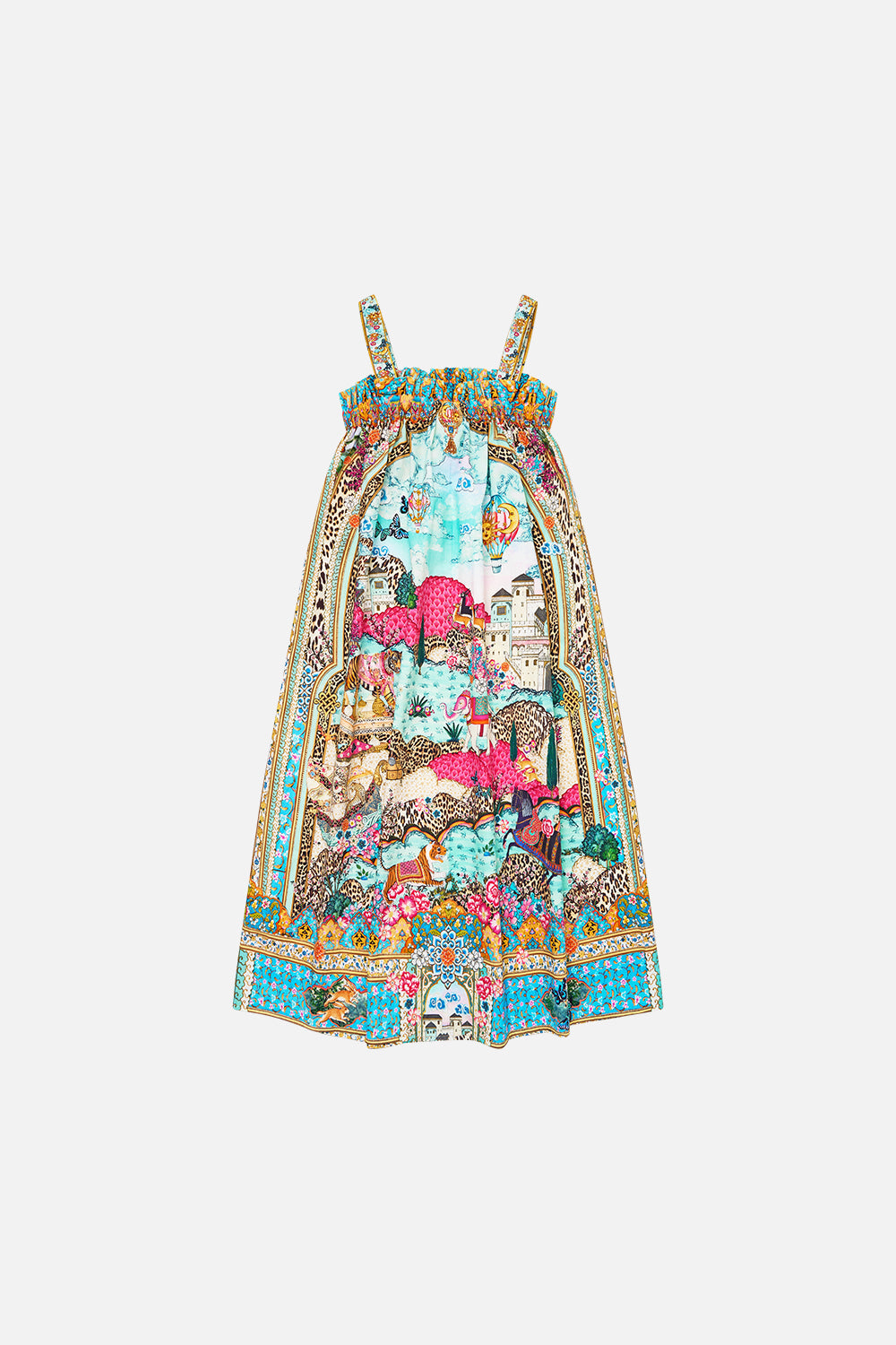 KIDS WIDE STRAP MAXI SUN DRESS MINIATURE MOMENTS