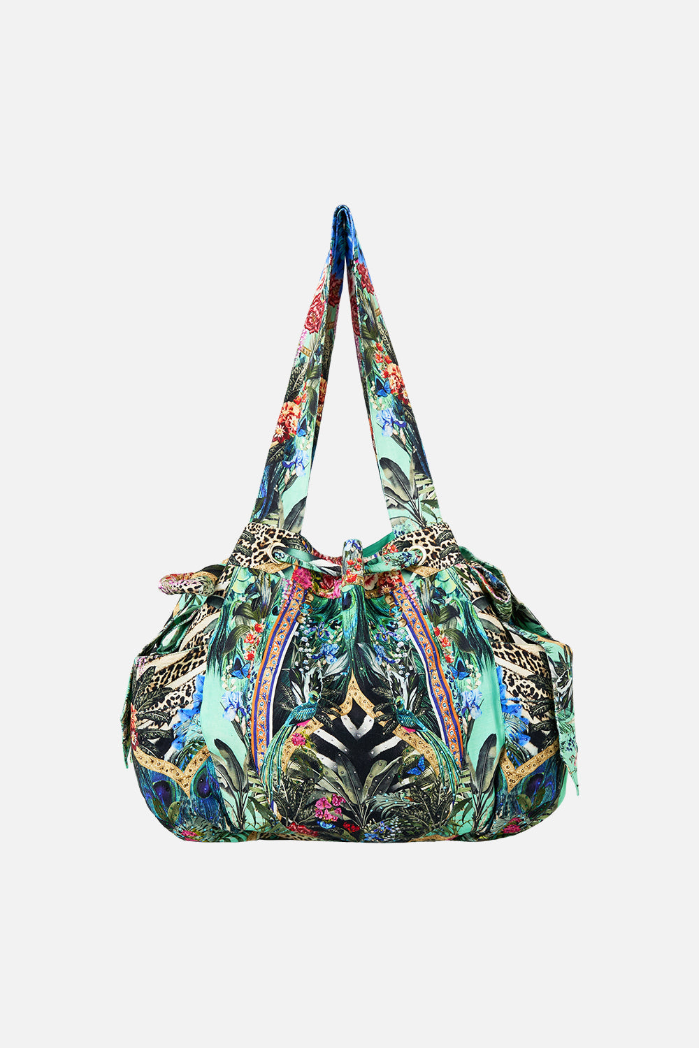 BOLSO DE PLAYA CON CORDÓN Y MOÑO ALQUIMIA ANIMAL