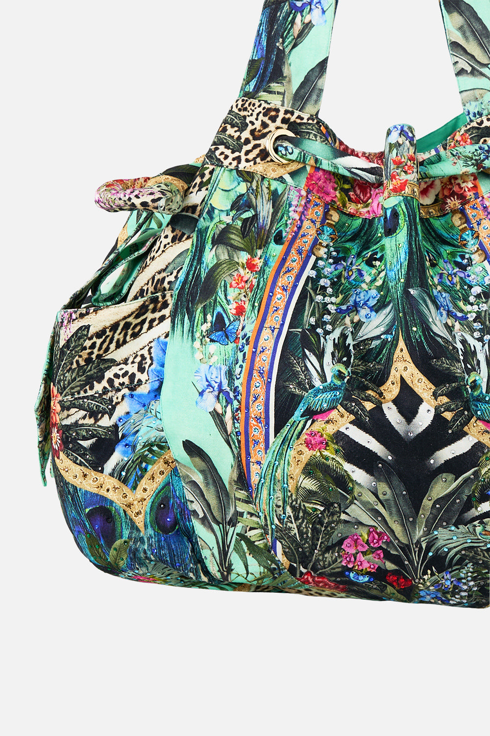 BOLSO DE PLAYA CON CORDÓN Y MOÑO ALQUIMIA ANIMAL