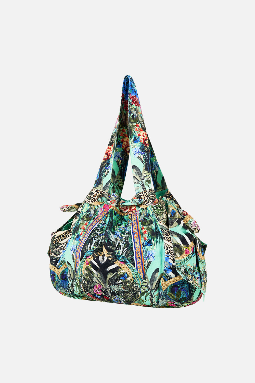 BOLSO DE PLAYA CON CORDÓN Y MOÑO ALQUIMIA ANIMAL