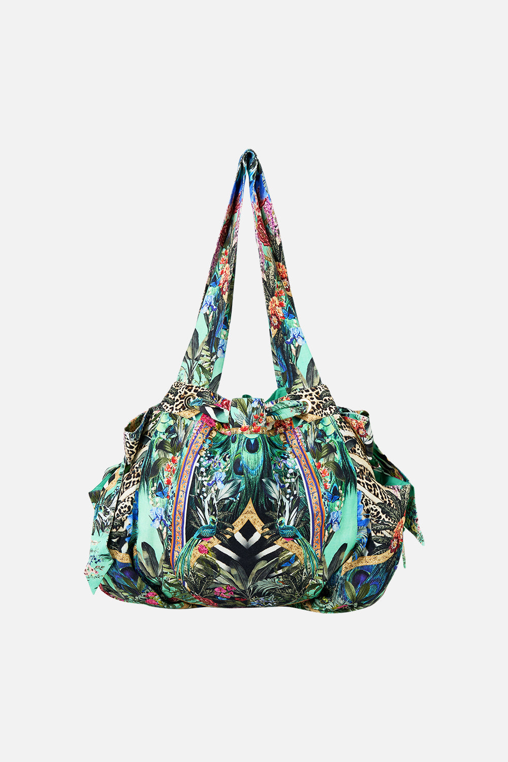BOLSO DE PLAYA CON CORDÓN Y MOÑO ALQUIMIA ANIMAL