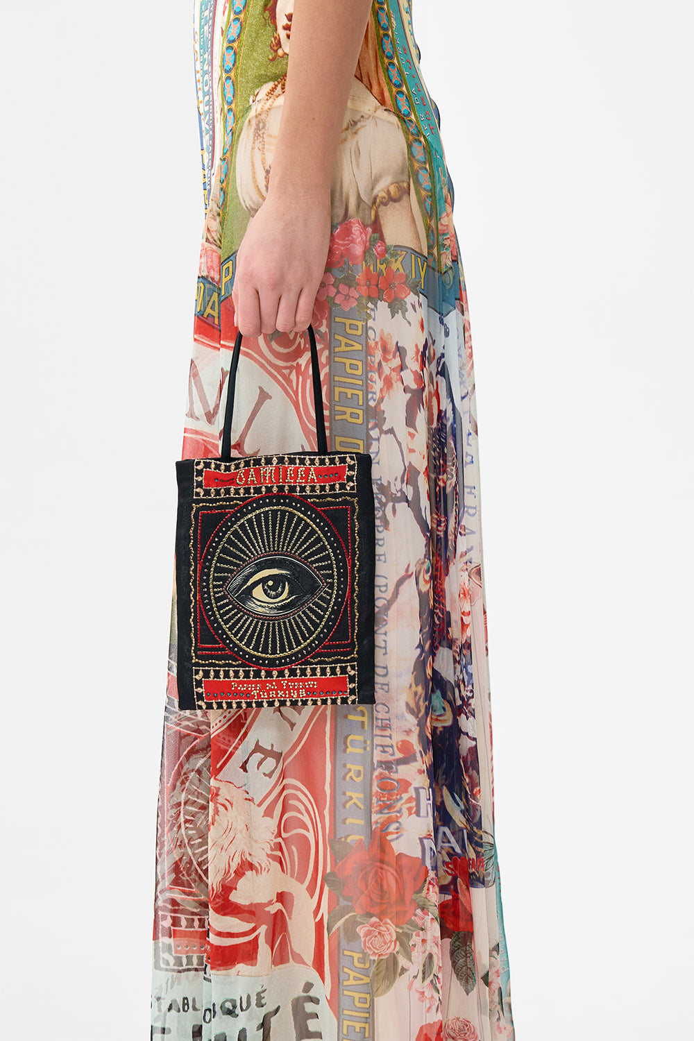 EMBELLISHED MINI TOTE WITH CHAIN STRAP HIGH CLASS HOOKAH